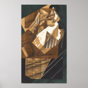 Poster Gris - Verre Et Paquet En Carafe 1914