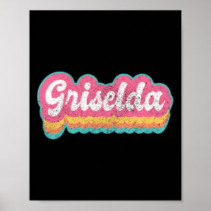 Poster Griselda Prénom Fille Vintage les années 70 80s Pe