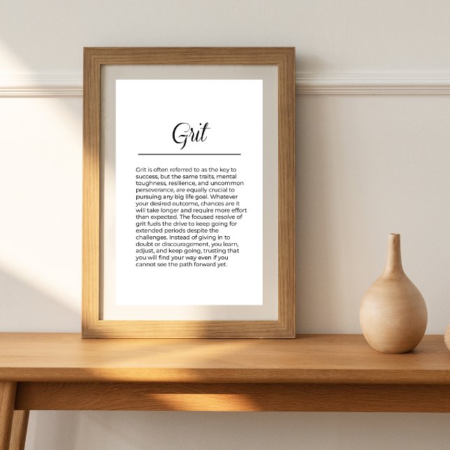Poster GRIT Inspirationnel (Créateur téléchargé)