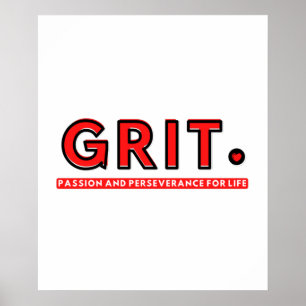 Poster GRIT - Passion et persévérance pour la vie