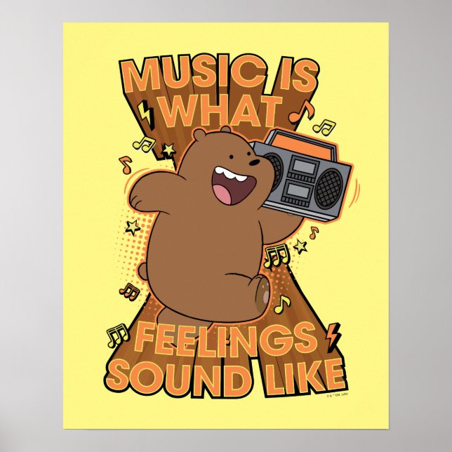 Poster Grizz - La musique est ce que les sentiments resse (Devant)