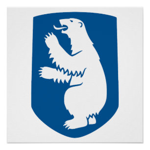 Poster Groenland blason armoiries pays symbole emblème dr