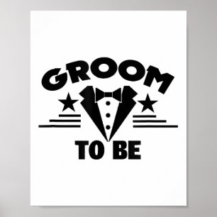 Poster Groom Et Mariage De Mariée S - Groom À Être 2017_1