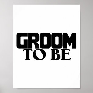 Poster Groom Et Mariage De Mariée S - Groom À Être 2017_2