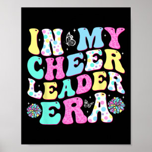 Poster Groovy à l'époque de ma pom-pom girl Cheerleading 