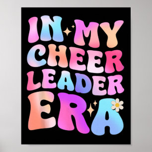 Poster Groovy à l'époque de mon chef de pom-pom girls Che