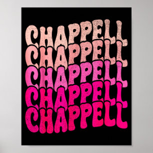 Poster Groovy Chappell Prénom D Chappell T-Shirts Mème 