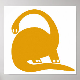 Poster Gros Dinosaure Nursery