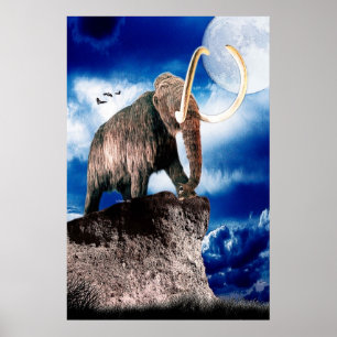 Poster Gros Mammothe laineux
