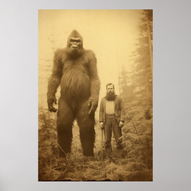 Poster Gros Pied, Sasquatch, Poster, Cryptid (Devant)
