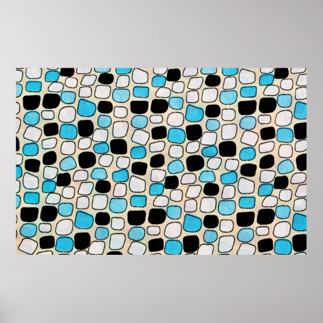 Poster gros plan de style chemise rétro1960s, arrière - p (Devant)