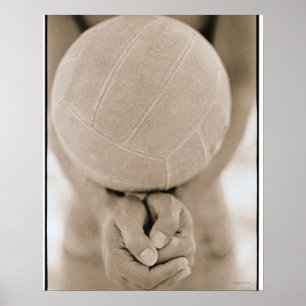 Poster Gros plan de volley-ball