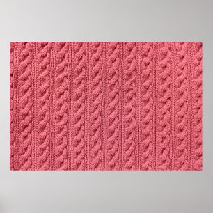 Poster Gros plan du motif de la texture du pull.