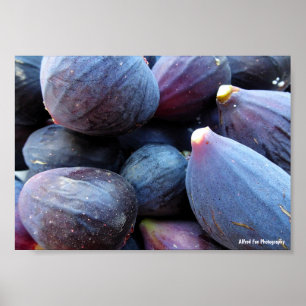 Poster Gros plan sur le fruit de figue violette
