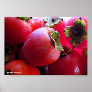 Poster Gros plan sur le fruit du kaki