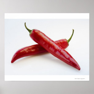 Poster Gros plan sur les piments rouges
