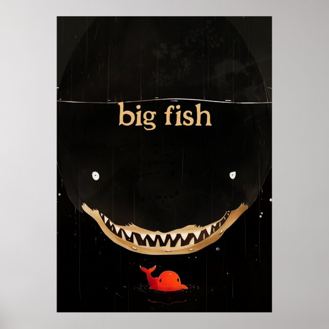 Poster Gros requin foncé (Devant)