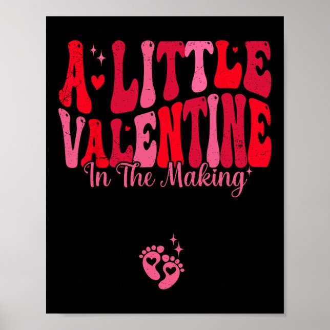 Poster Grossesse de Saint Valentin - Un peu de Saint Vale (Devant)