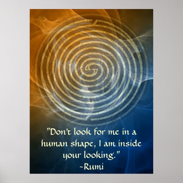 Poster Grossesse-Rumi et art poétique (Devant)
