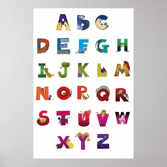 Poster Grotke Alphabet Cats (Devant)