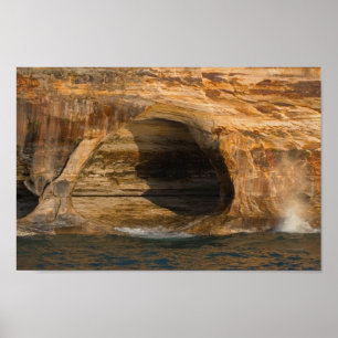 Poster Grotte de Lakeshore, Rocks photographiés, Michigan