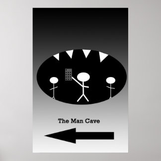 Poster Grotte Man