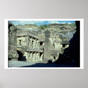 Poster Grottes bouddhistes, jainistes et hindoues à Ellor