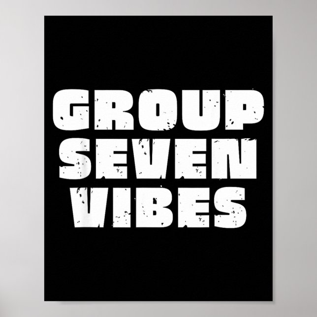 Poster Group 7 Seven Vibes Elite Members  (Devant)