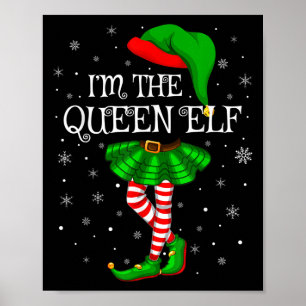 Poster Groupe de famille assorti Je suis la reine elfe de