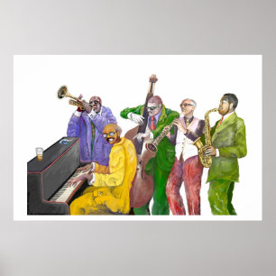 Poster "groupe de jazz"