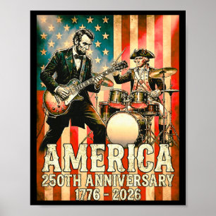 Poster Groupe de Rock Patriotique pour le 250e Anniversai