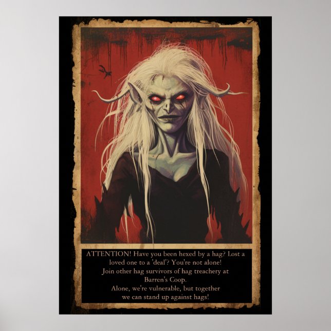 Poster Groupe de support Anti-Hag - BG3 FanArt (Devant)