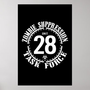 Poster Groupe de travail de zombi de Biohazard