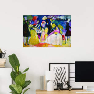 Poster Groupe en crinolines par Wassily Kandinsky