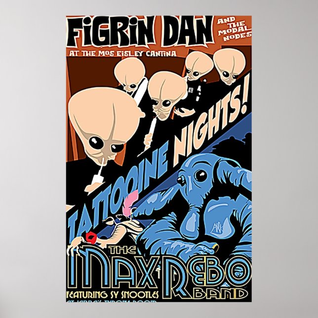 Poster Groupe Figrin Dan Cantina (Devant)