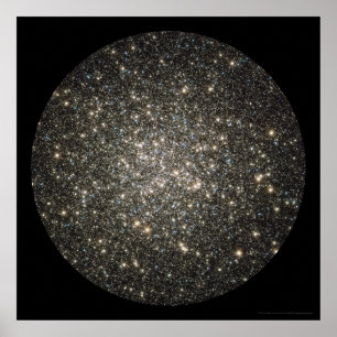 Poster Groupe globulaire M13 24x24 central (21x21)
