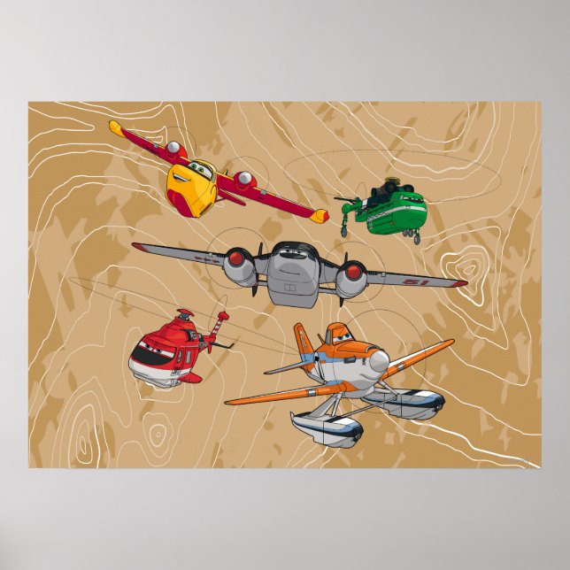 Poster Groupe Planes (Devant)