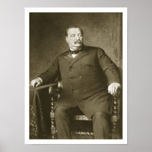 Poster Grover Cleveland, 22e et 24e Président de l'Un