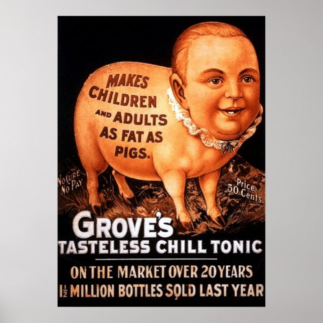 Poster Groves Tonic fait des enfants et des adultes gras  (Devant)