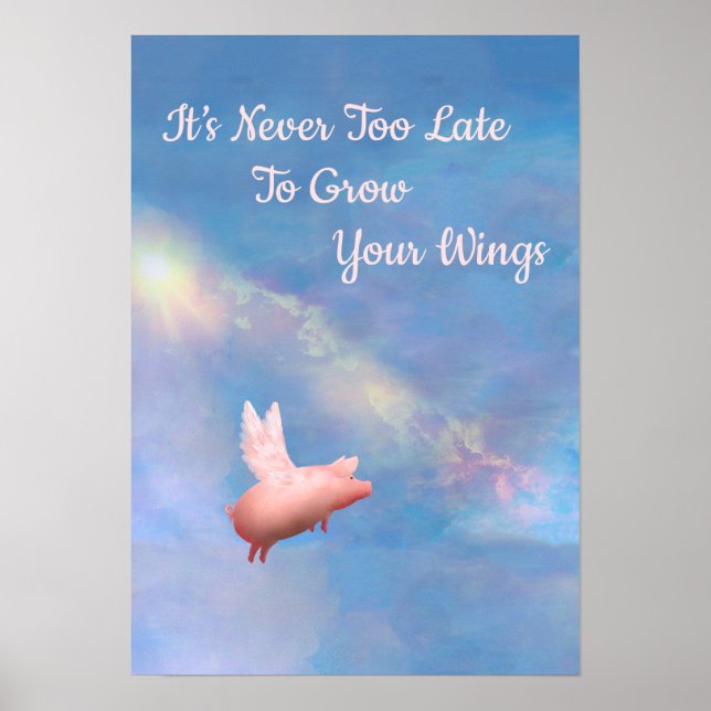 Poster Grow Your Wings (Devant)