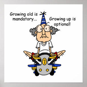 Poster Growing Up est un Humour facultatif