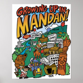 Poster "Growing up in Mandan"