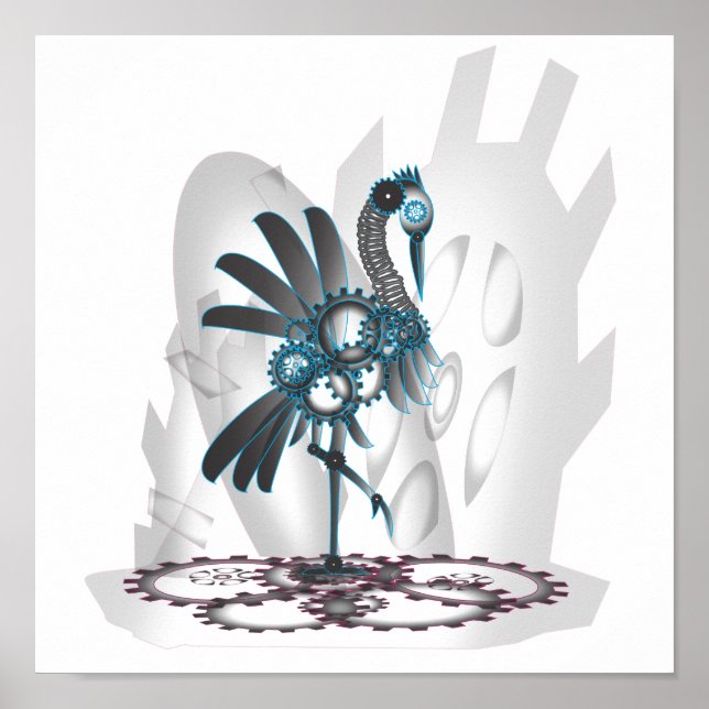 Poster Grue métallique (Devant)