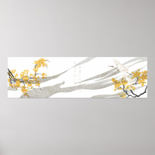 Poster grues japonaises