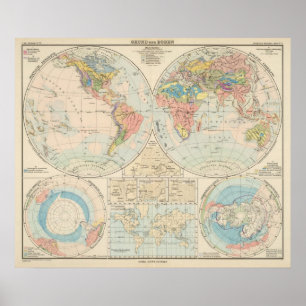 Poster Grund u Boden - carte d'atlas de sol