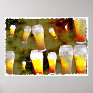 Poster Grunge Beer