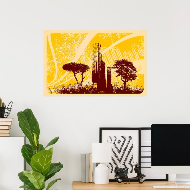 Poster Grunge City (Créateur téléchargé)