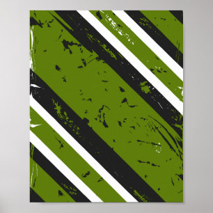 Poster Grunge Diagonal Stripes Résumé Conception