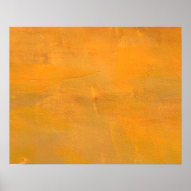 Poster Grunge doré peint Abstrait (Devant)