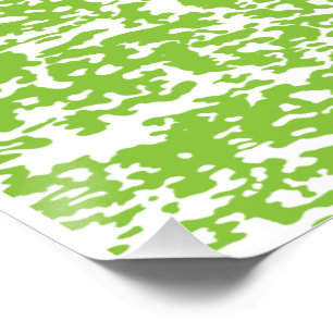 Poster Grunge Lime Green Motif - Décor Abstrait été